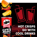 Pringles Sizzl'n Extra Hot, Cheese & Chilli Pack of 6x180g