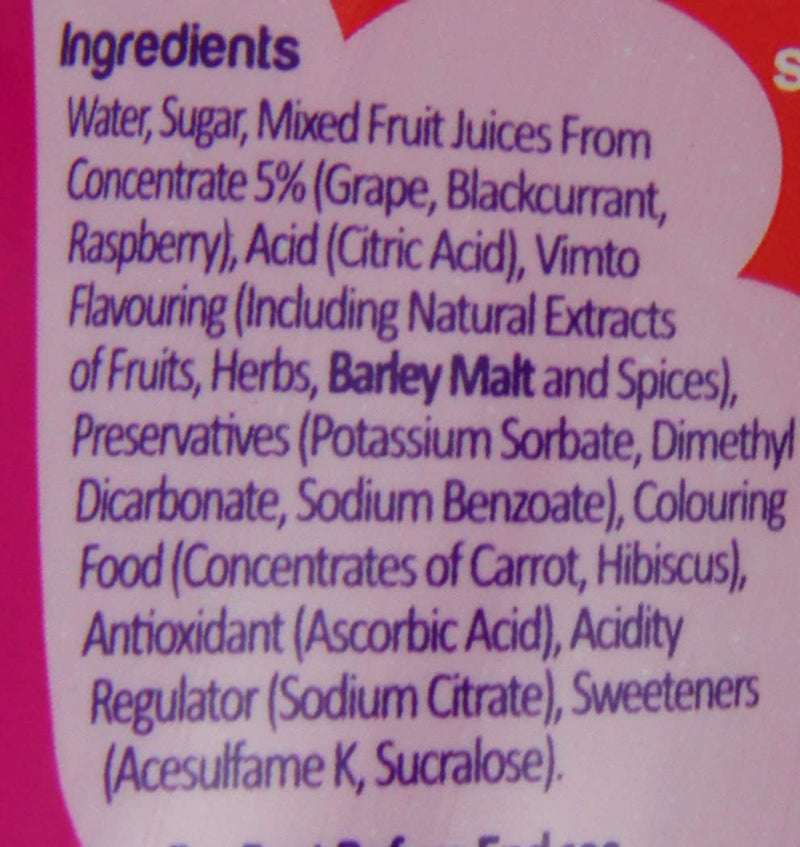 Vimto Still Ready to Drink Juice Pack of 12 x 500ml