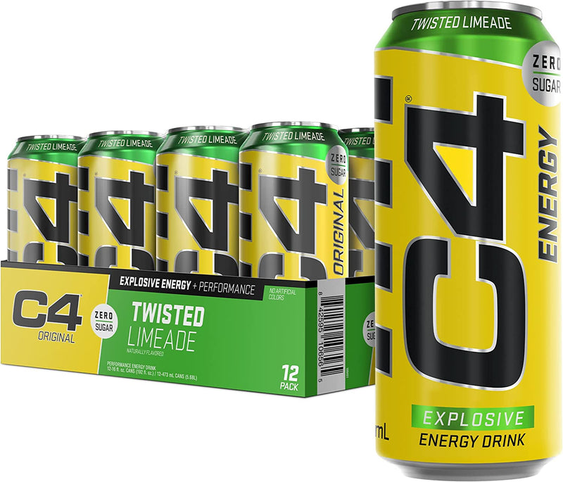 Cellucor C4 Twisted Limeade Energy Drink 12 x 500ml