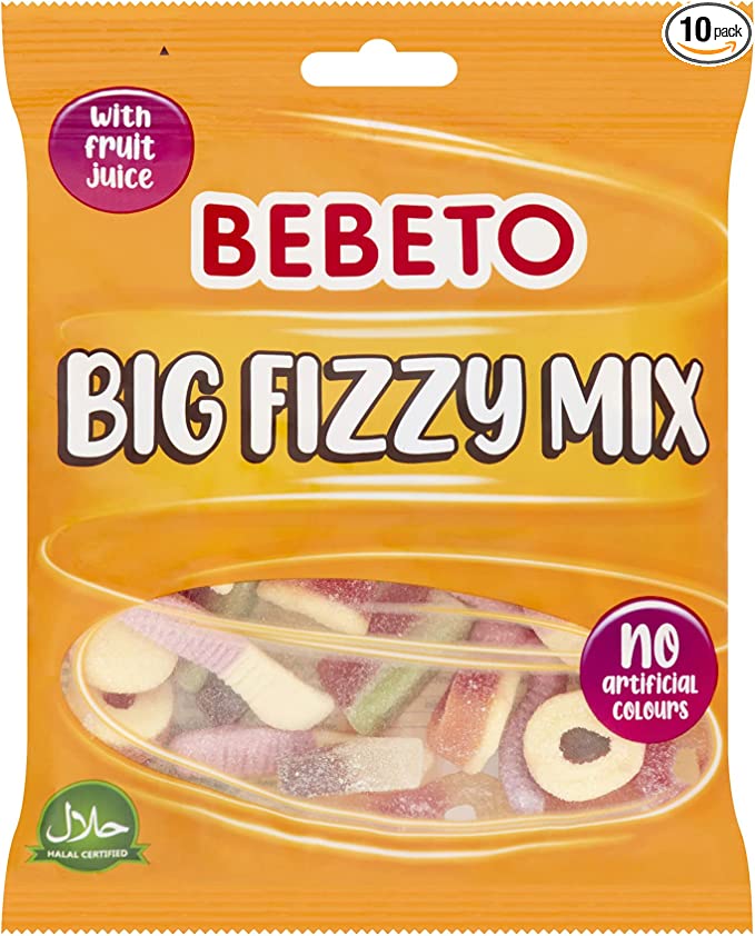 BEBETO BIG FIZZY MIX 10X150GM
