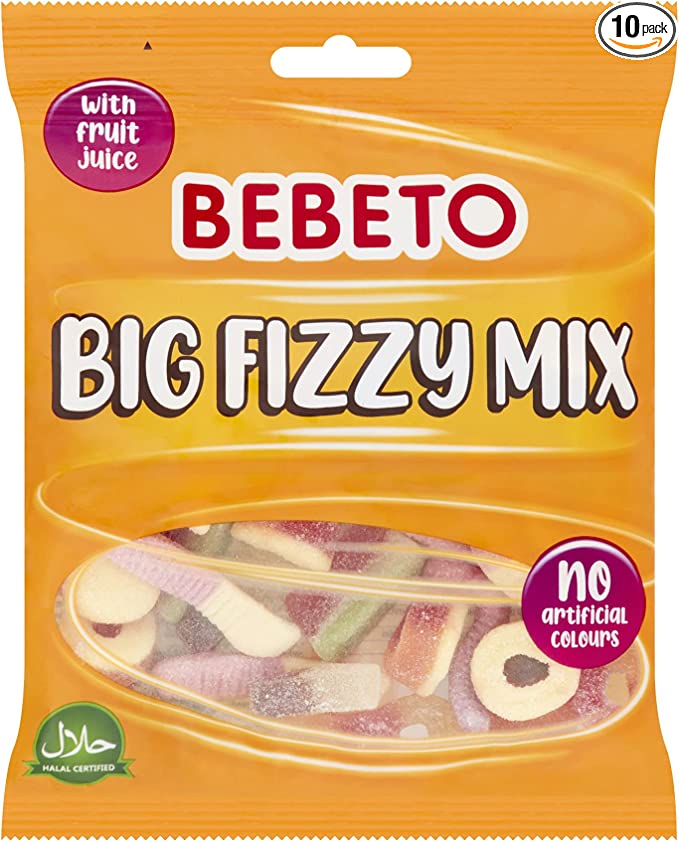 BEBETO BIG FIZZY MIX 10X150GM
