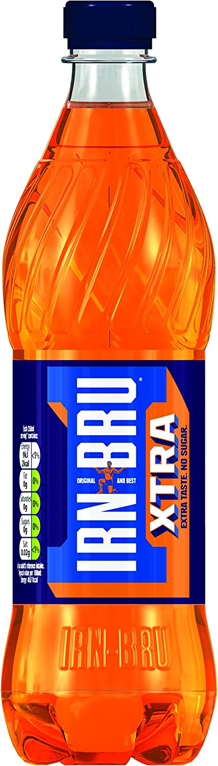 IRN-BRU Xtra No Sugar, 500ml (Pack of 12)