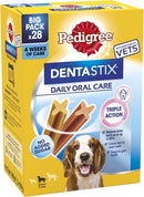 Pedigree DentaStix - Daily dental chews for medium dogs Pack of  112 sticks