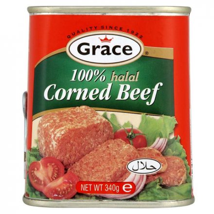 Grace Halal Corned Beef (Pack of 6 x 340 gm)