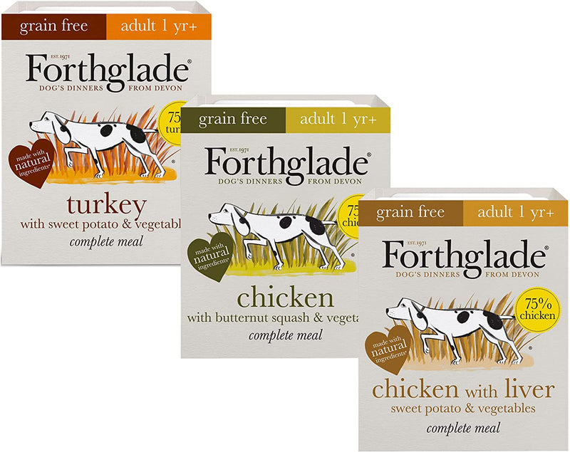 Forthglade grain free poultry variety pack 12x395g