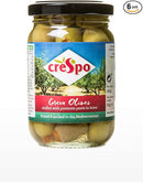Crespo Green Olives Stuffed with Pimiento Pack of 6 x 198g