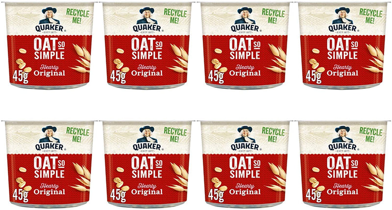 Quaker Oat So Simple Original Porridge Pots 8x45g