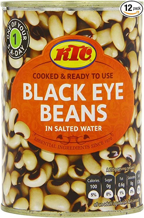 Ktc Blackeye Beans 400 g (Pack of 12)
