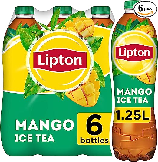 Lipton Ice Mango Ice Tea, 1.25L (Pack of 6)