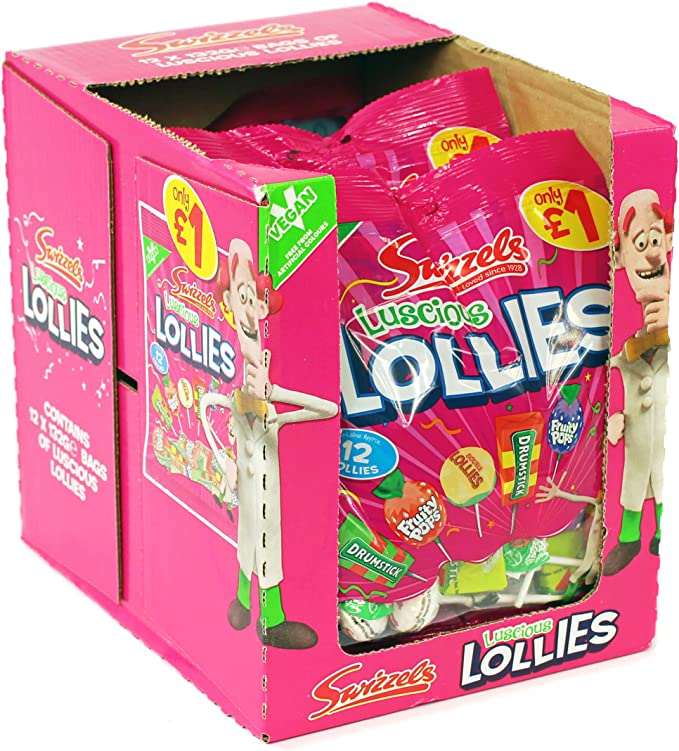 Swizzels Luscious Lollies £1 PMP 12x 132g, White
