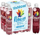 Rubicon Spring Black Cherry Raspberry Flavoured Sparkling Water Pack of 12x500ml