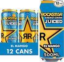 Rockstar Juiced Energy Drink - Mango 12 x 500ml cans