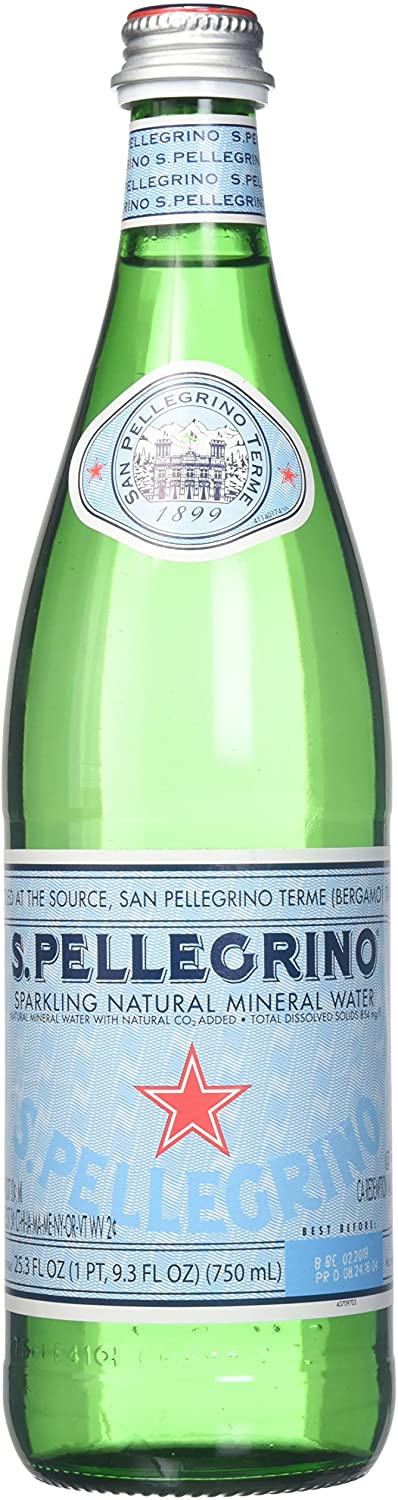 San Pellegrino Sparkling Mineral Water Pack of 12 X 750ml
