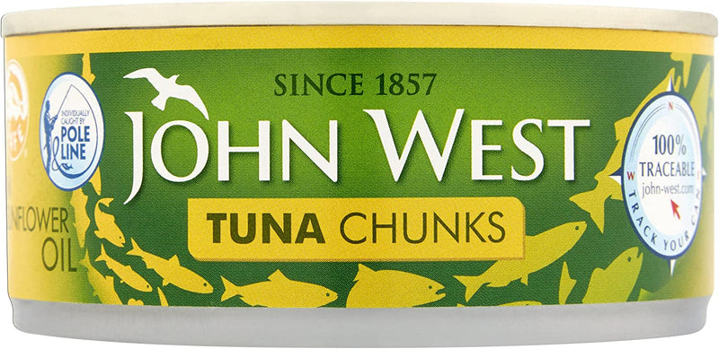 John West Tuna Chunks In Sunflower Oil (145g X Pack of 12)