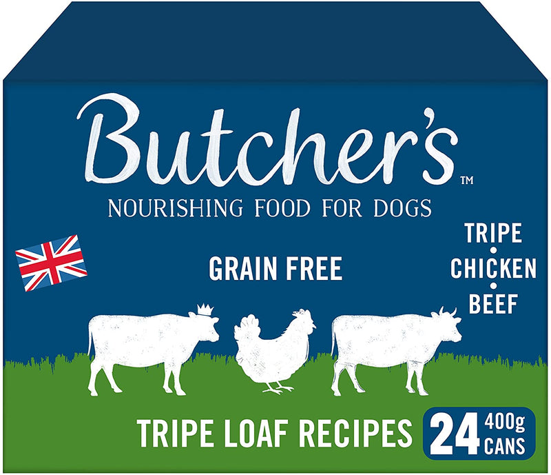 Butcher's Tripe Loaf Dog Food Tins 24 X 400g