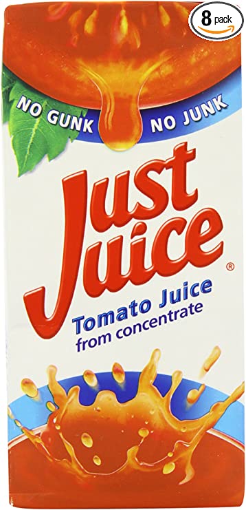 Just Juice Tomato Juice 1 Litre (Pack of 8)