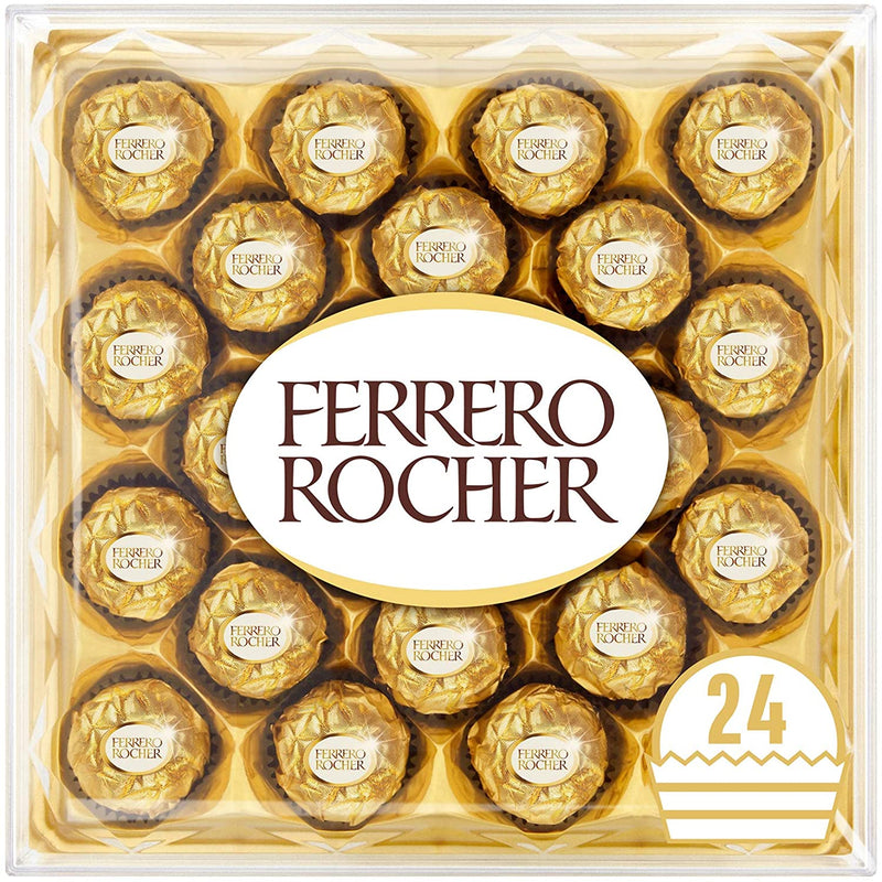Ferrero Rocher Milk and Hazelnut Chocolate 24 Piece, 300g