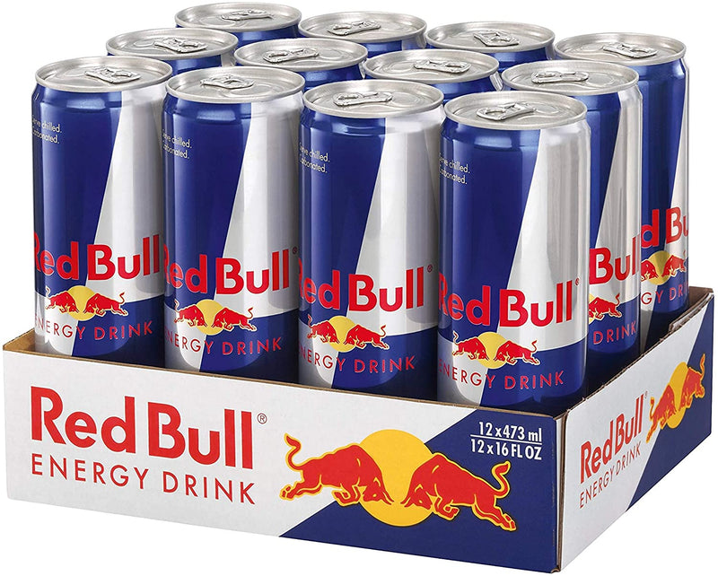 Red Bull Energy Drink, 473 ml Pack of 12