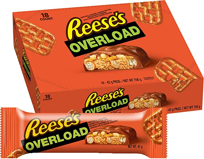 Reese's Overload, 42 g - Pack of 18,