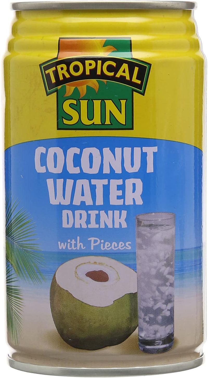 Tropical Sun Coconut Water with Pieces - Pack of 12 x 330ml