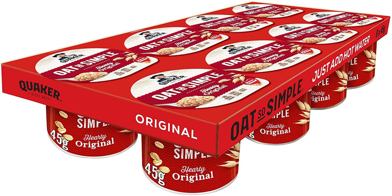 Quaker Oat So Simple Original Porridge Pots 8x45g