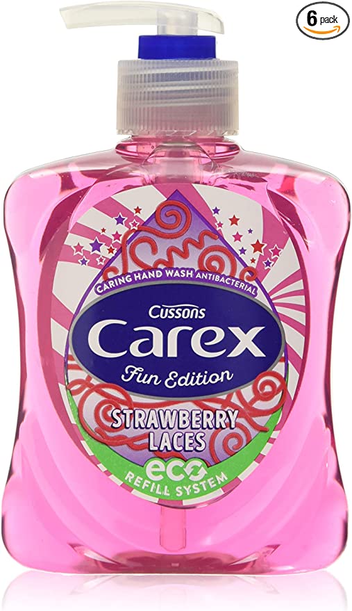 Carex Liquid Soap Strawberry Laces 250ml Pack of 6