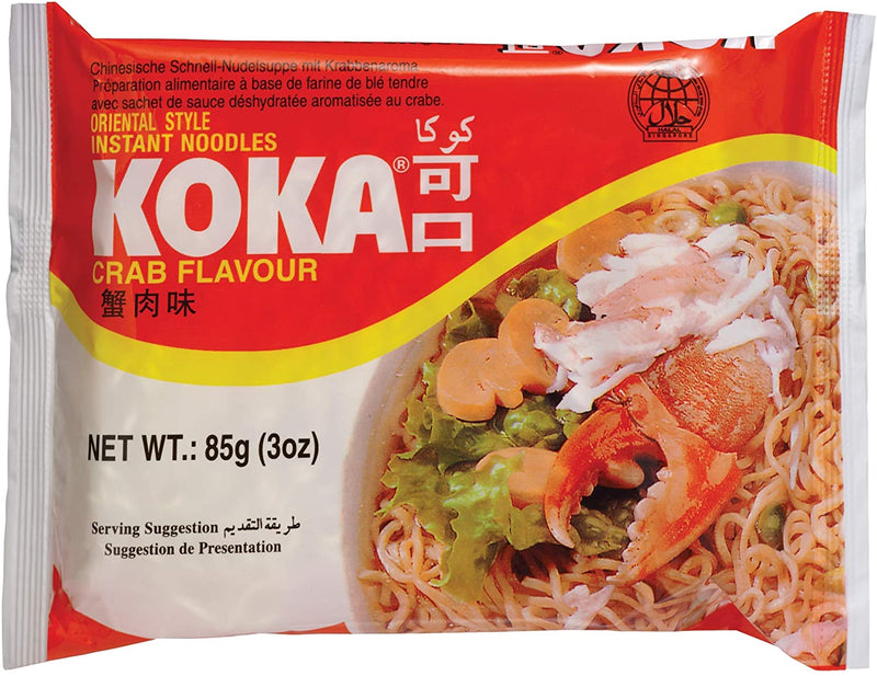 Koka Crab Flavour Instant Noodles, 85g (Pack Of 30)