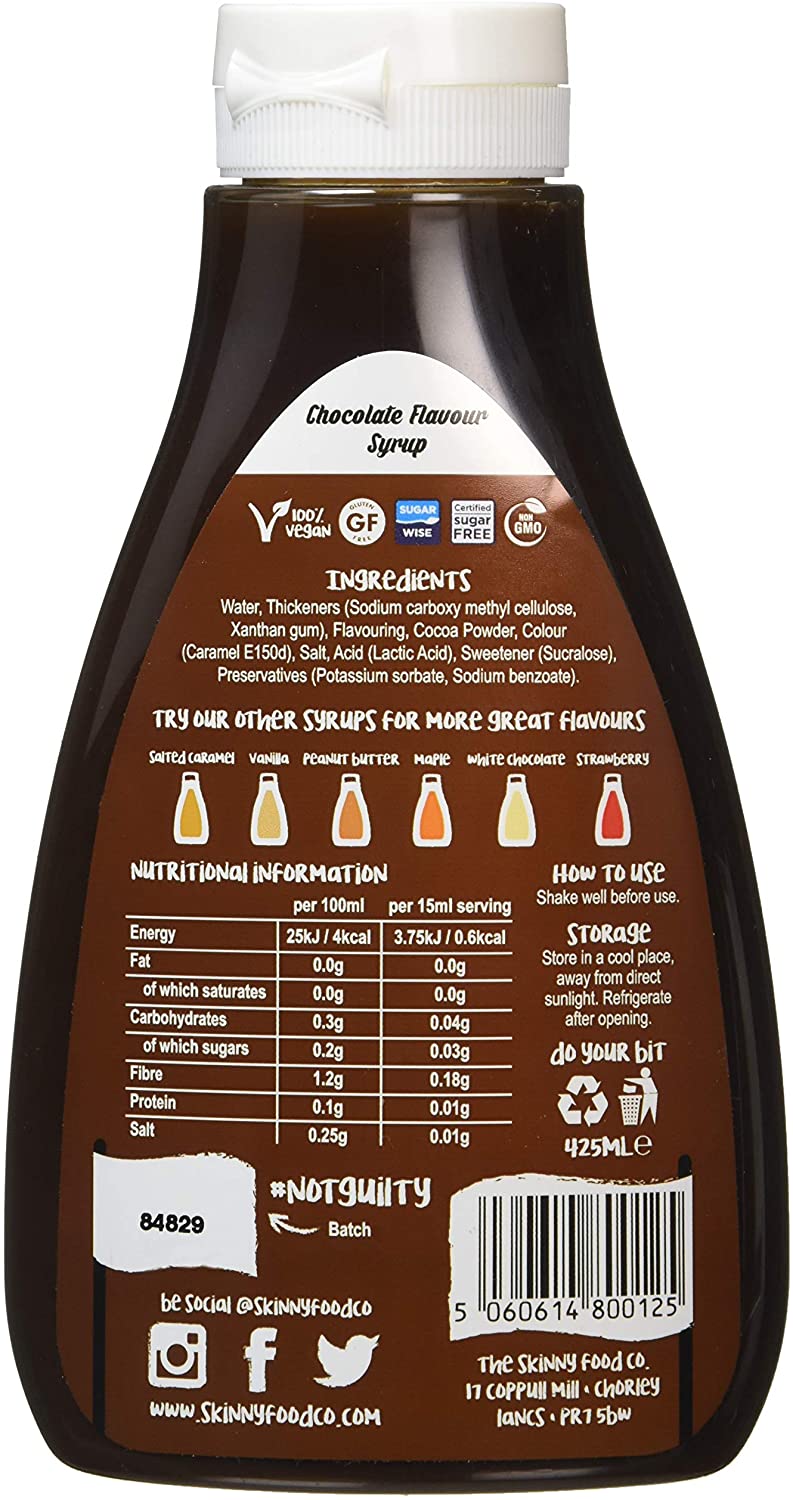 The Skinny Food Co. Zero Calorie Chocolate Syrup, 425 ml