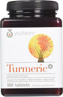 Youtheory Turmeric Advanced Formula Pack of 180 Tablets