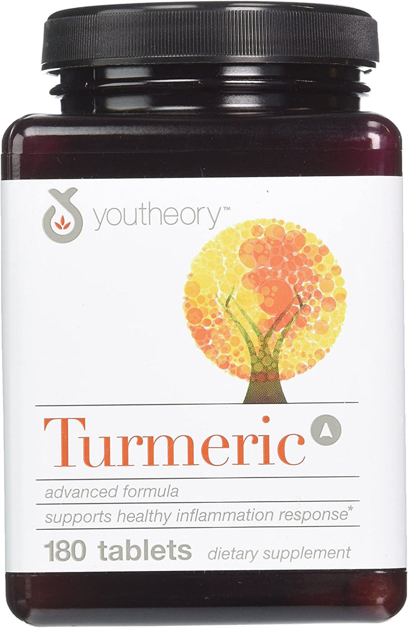 Youtheory Turmeric Advanced Formula, 180 Tablets