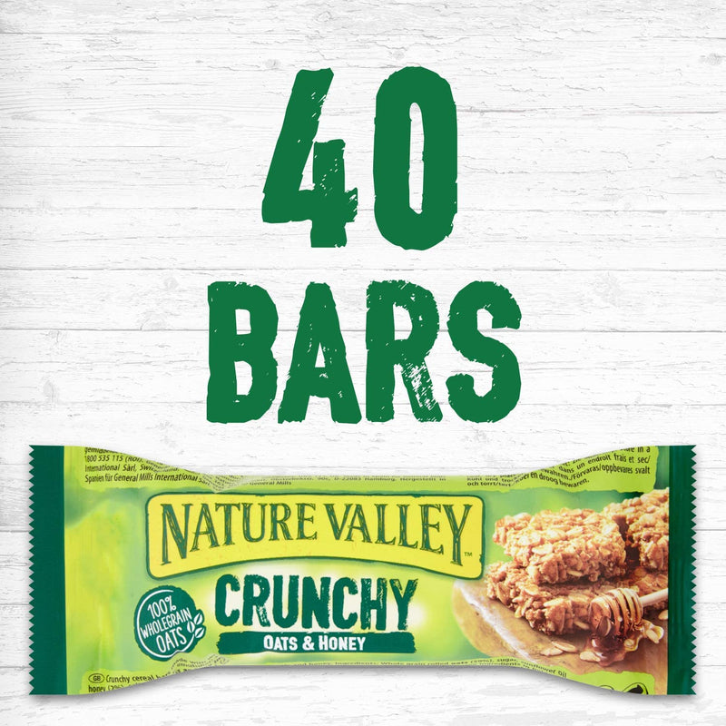 Nature Valley Crunchy Granola Oats & Honey Bars, 42g (Pack of 40)