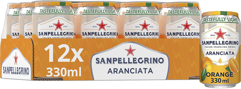 San Pellegrino Lemon and Orange Sparkling Drink, 330 ml