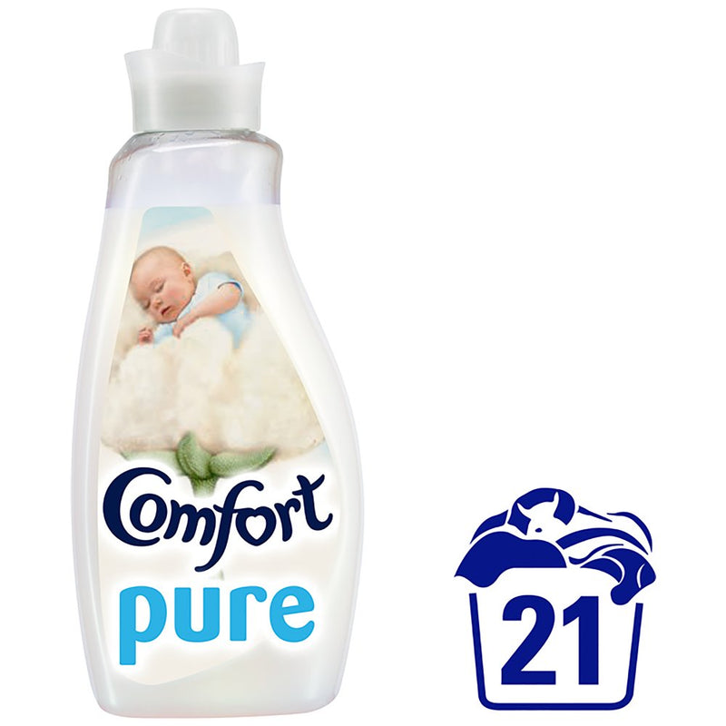 Comfort Pure Fabric Conditioner 21 Wash 750ml × Pack of 8
