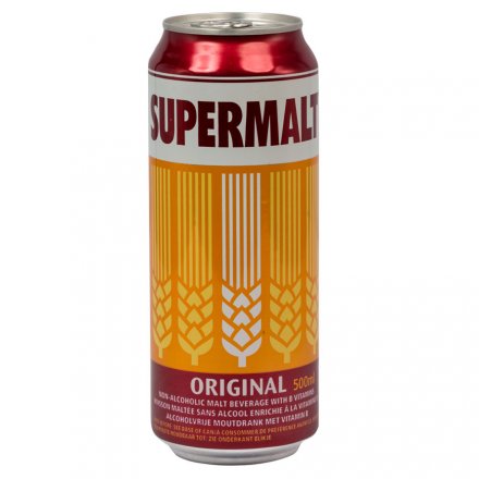 Supermalt Original Cans Pack of 12 x 500ml