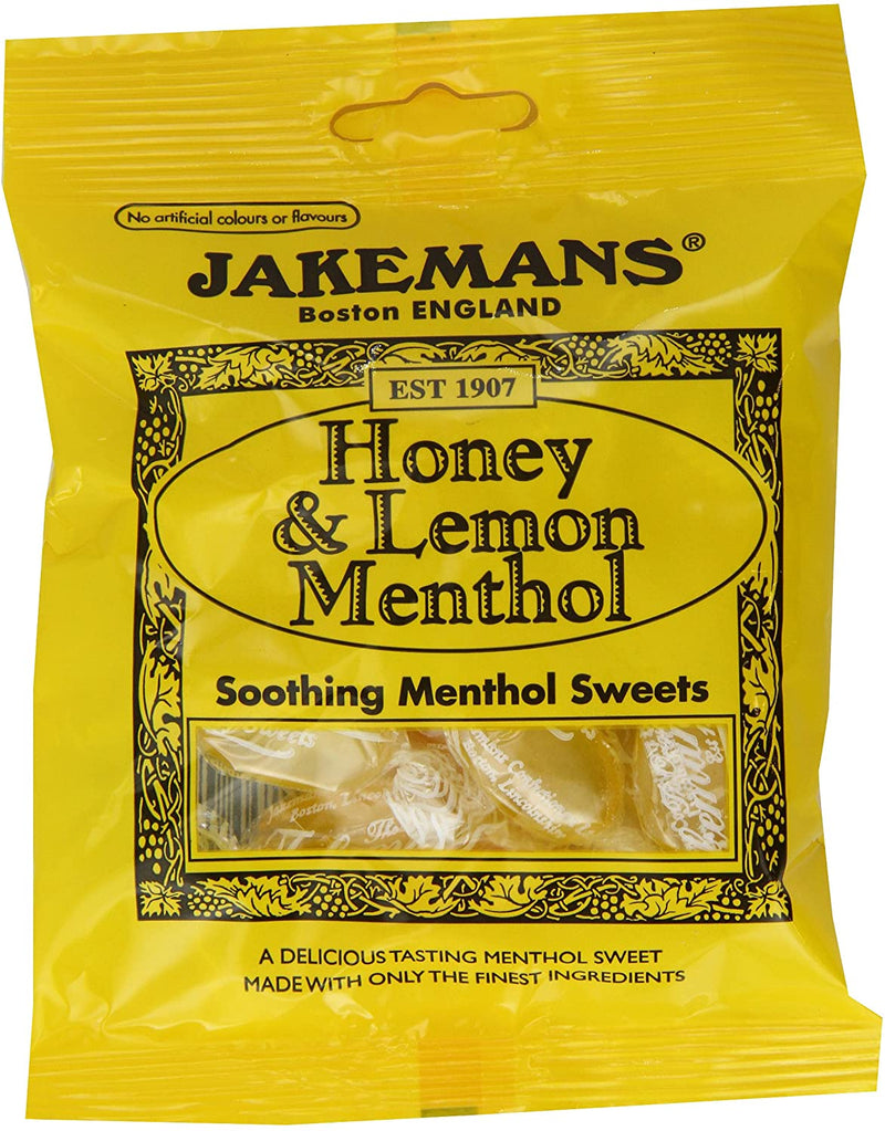 Jakemans Honey & Lemon Menthol Sweets 10 x 100gm