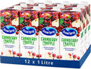 Ocean Spray Cranberry & Apple Juice Drink Pack of 12x 1L Carton