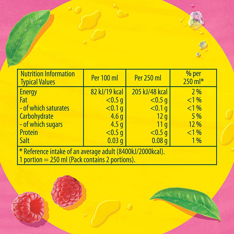 Lipton Ice Tea Raspberry Soft Drink (Pack Of 12 x 500 ml)