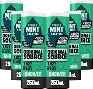 Original Source Mint and Tea Tree Shower Gel, 6x250ml