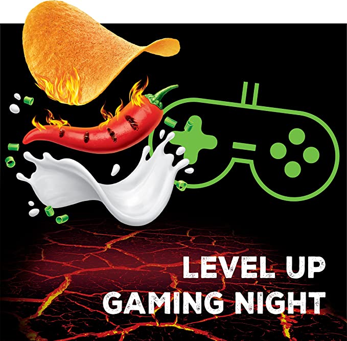 Pringles Sizzl'n Medium, Kickin' Sour Cream, 180g (Pack of 6)