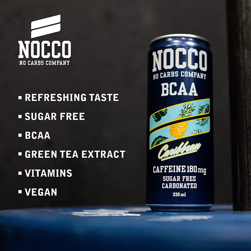 Nocco BCAA Caribbean Sugar Free Energy Drink 12 X 330ml nocco-bcaa-caribbean-sugar-free-energy-drink-12-x-330ml