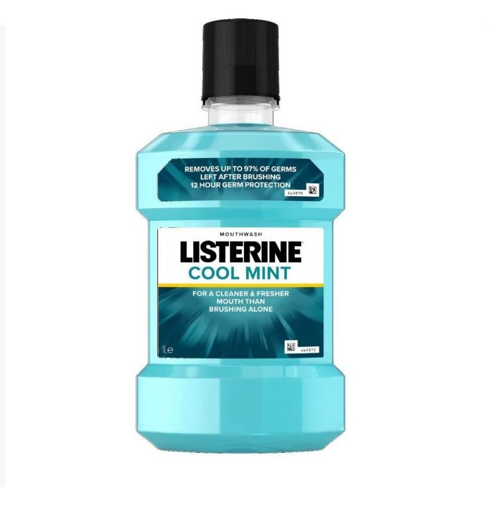 Listerine Coolmint Mouthwash (1Litre x 2 Pack) - Brand New