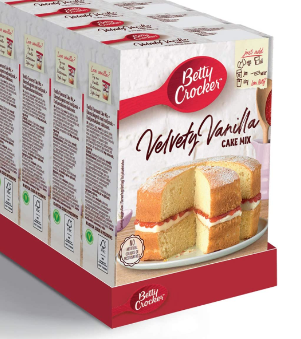 Betty Crocker Velvety Vanilla Cake Mix 4*425Gram
