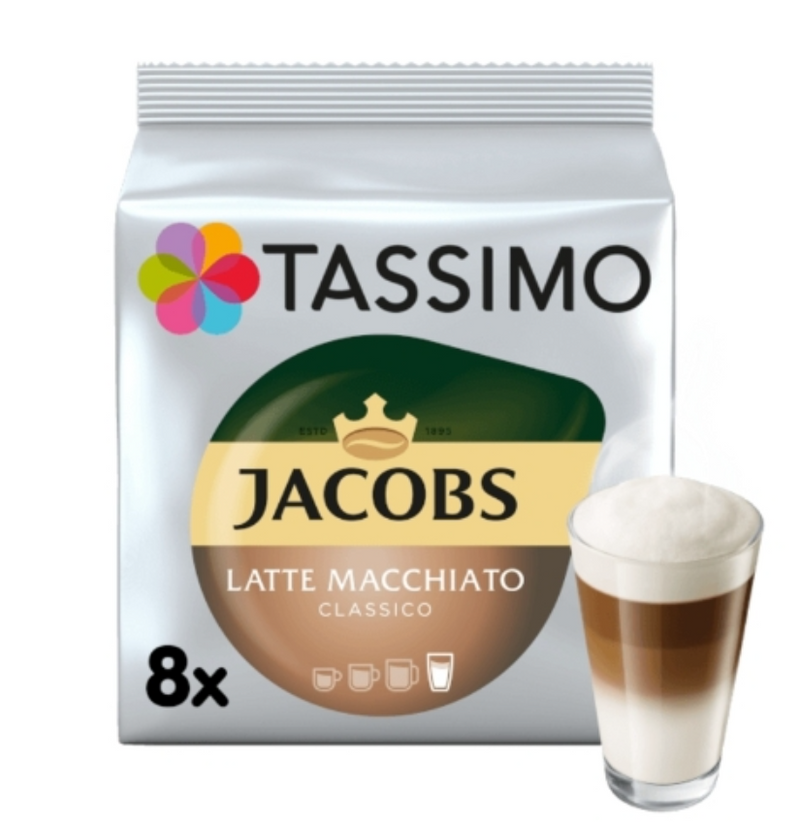 TASSIMO Jacobs Latte Macchiato Pack of 5(40'SERVINGS)