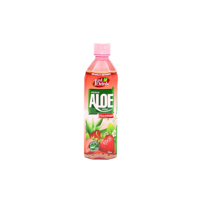 Just Drink Aloe Strawberry  500ml (Pack of 12)