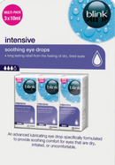 Blink Intensive Soothing Eye Drops Pack of 3x10ml