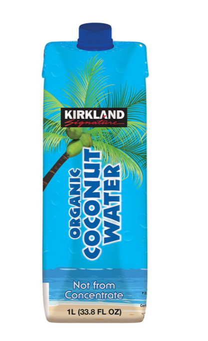 Kirkland Signature Organic Coconut Water, 9 x 1L