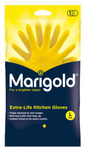 Marigold Extra Life Kitchen Gloves, Pack of 6 Large