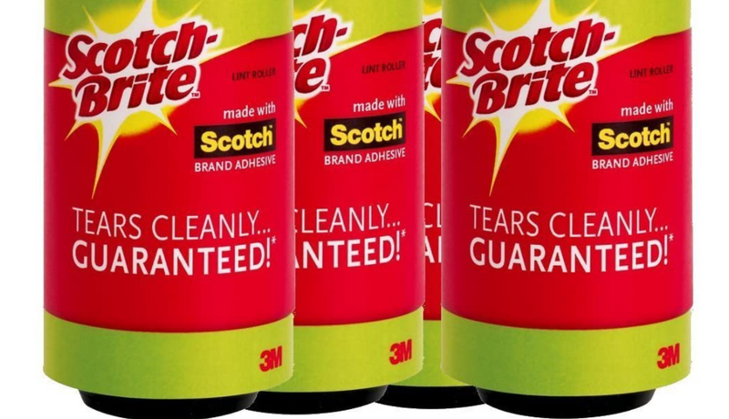 Scotch Brite 3M Lint Roller Pack of 4x224 Sheets