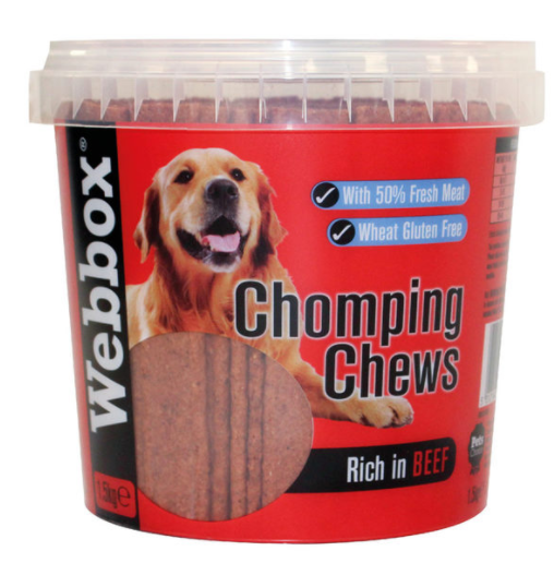 Webbox Meaty Chomping Chews (Beef), 1.5kg