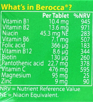 Berocca Orange Flavour, 6 x 15 Count